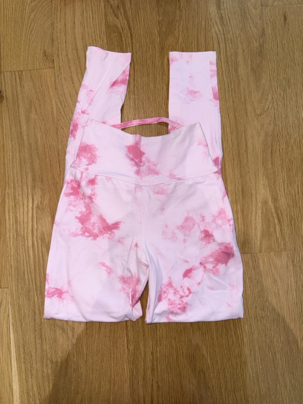 Bombshell Sportswear Pink Tie-Dye Crisscross Sports Bra & Legging Set, S/XS - Picture 6 of 10